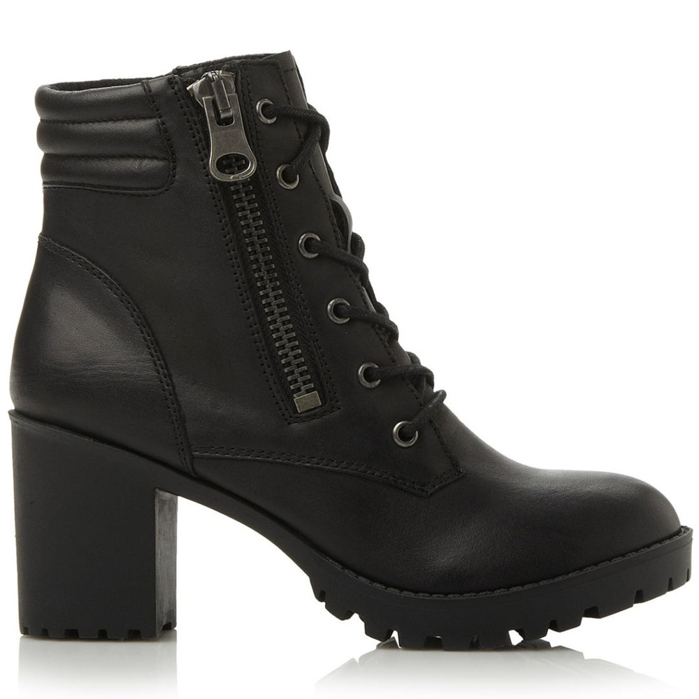 Steve Madden Noodless Booties in Black Leather